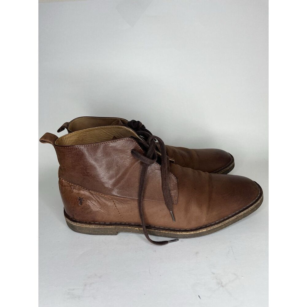 frye chukka boots mens Size 10 Brown Leather India Lace Up